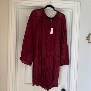 Anthropologie Plum Textured Dress